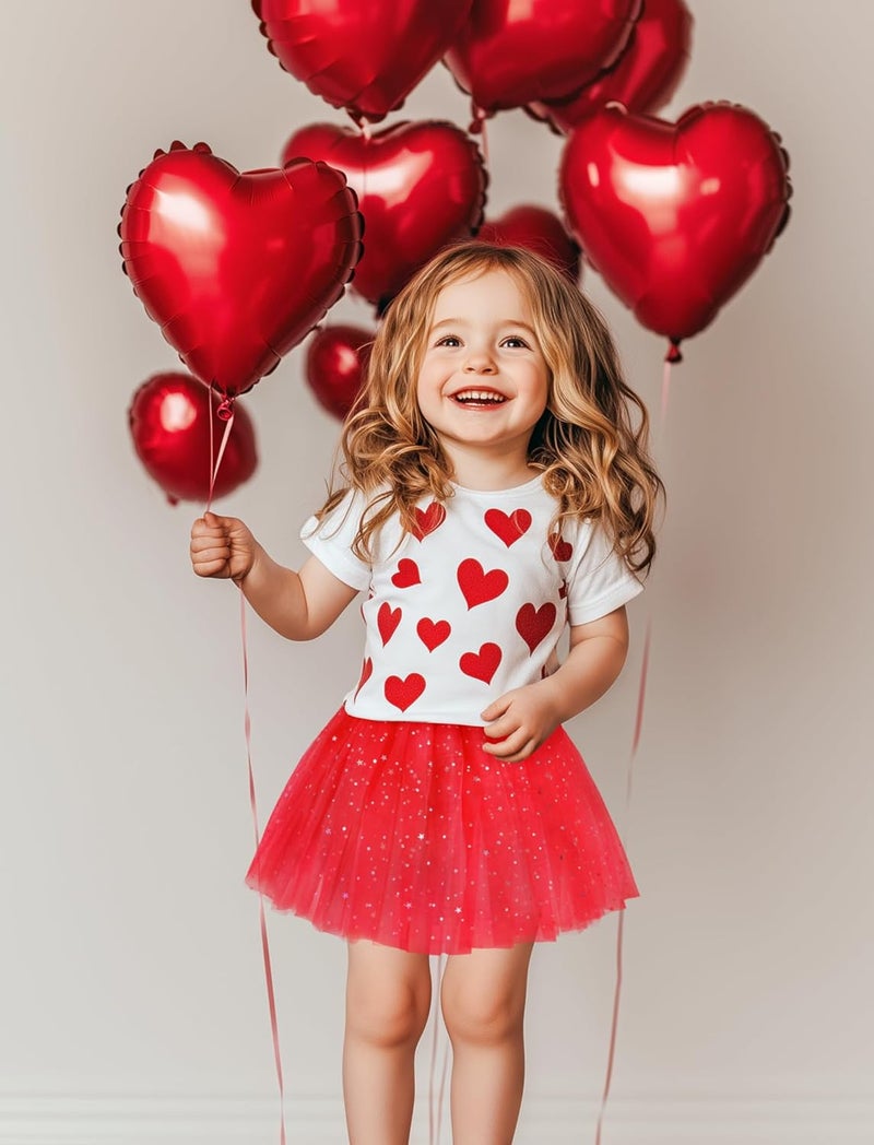 Lainlight Store Tutu for Girls Stars Sequins Princess Ballet Dress Tulle Skirt for Girls 4-12 Years 3 Layered - Image 4